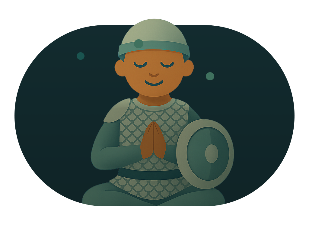 Press play on a guided meditation created from your reflection to calm your system and reset.-img